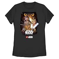 Fifth Sun Star Wars Lego Phantom Menance Poster Women's Short Sleeve Tee Shirt