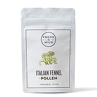 Fresh & Wild | Wild Italian Fennel Pollen | Vegan, Gluten-Free | Great with Rice, Pasta, Risotto, Marinades, Meat & Fish, or Even Sauces | 1 oz | Gourmet, Chef-Inspired Ingredients