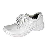 Camila Women's Wide Width Cushioned Leather Lace-Up Shoes