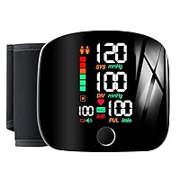 Gold Blood Pressure Monitor, Portable Wireless Wrist Monitor, Digital Bluetooth Blood Pressure Machine, Stores Up to 200 Readings for Two Users (100 Readings Each)