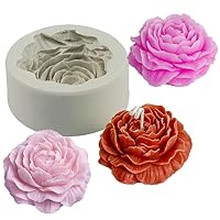 3D Peony Flower Candle Soap Making Mold Resin Concrete Art Silicone Molds Lotion Bar Bath Bomb Cake Chocolate Candy Cupcake Ice Crafts Accessories Decor Mould