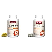 Jarrow Formulas Quercetin 500 mg-Bioflavonoid-Quercetin Dietary Supplement-200 Servings -Supports Healthy Cellular Function & Zinc Balance 15 mg-100 Servings -Includes Copper-Essential Mineral