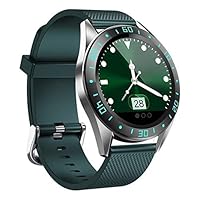New Heart Rate Monitor IP67 Waterproof Fitness Watch with Weather Wrist Digital Smartwatch (Green)