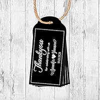 Personalized Thankyou Tags Labels Someone Special, Your Text Custom Tag, Personalized tag, ,Decorative Tags,Colour-Black Design One (Black Pack of 200)