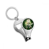 Fantasy Dungeons Cartoon Game Lovely Nail Clipper Ring Key Chain