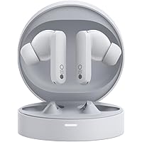 Buds Pro Wireless Earbuds,Active Noise Cancellation to 45 dB,39H Playtime IP54 Waterproof Dynamic Bass Earphones,Bluetooth 5.3 in Headphones for iPhone & Android (Light Grey)