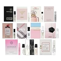 High End Designer Fragrance Most Loved Sampler Gift Set for Women - Lot of 12 Perfume Sample Vials
