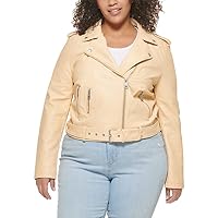 Levi's Women's Belted Faux Leather Moto Jacket (Regular & Plus Size)