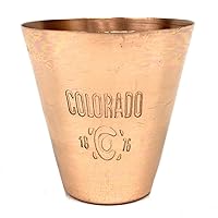 Shiny Colorado 1876 Copper Shot Glass 2.75 fl oz