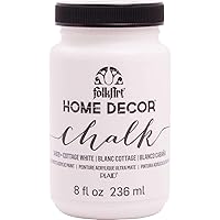 FolkArt Home Decor Chalk Furniture & Craft Acrylic Paint in Assorted Colors, 8 ounce, Cottage White