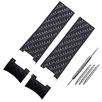 22x20mm DIVER and MARINE Waterproof Silicone Rubber watchband Wrist Watch Band Belt For Ulysse Nardin Man strap tools