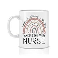 Labor And Delivery Nurse Gift Idea - Thank You Appreciation Gifts For L&D Nurse - Funny Labor Nurse Coffee Mug - L&D Nurse Mug - Laborhood Mug - Mother Baby Nurse Mug 15oz