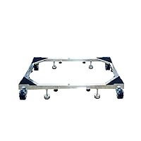 Washing Machine Stand with Casters, Refrigerator Stand, 360° Rotation, Moving, Freezer and Refrigerator Dolly, Extendable, Depth 23.6 - 37.8 inches (60 - 96 cm), Drum Load, Fully Automatic Washing Machine, Moving Tool, Vibration Reducing Effect, Reduces Vibration, Load Capacity: Approx. 1322.3 lbs (600 kg)