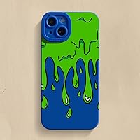 Paint Graffiti Art Phone Case for iPhone 14 13 12 11 Pro Max Mini X XR XS 8 7 Plus Full Lens Protection Shockproof Silicon Cover,Blue,for iPhone 7 Plus