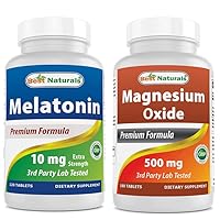 Melatonin 10mg & Magnesium Oxide 500 mg