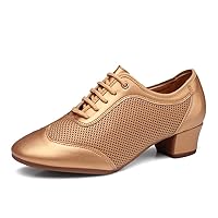 AOQUNFS Women Latin Ballroom Dance Shoes Lace-up Modern Salsa Practice Perfermance Dance Shoes,Model WDL-K1/K2