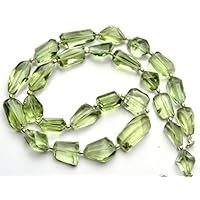 13 inch Natural Beads Strand of 9x12-13x22mm Faceted Nugget prasiolite Gemstone Beads for DIY Jewelry - Necklace, Bracelet, Earring, Ring.