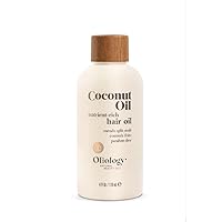 Coconut Hair Oil - Meds Split Ends, Controls Frizz, Hydrates & Softens - Lightweight Formula Helps Repair Distressed Hair from Heat Styling & Treatments | Made in USA & Paraben Free (4oz)