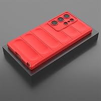 Silicone Phone Case for Samsung S24 S23 Ultra Plus S22 S21 FE Note 20 Ultra A73 A54 A53 A52 A13 5G Armor Matte Soft Cases Cover,red,for Samsung A32 4G