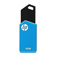 HP 32GB v150w USB 2.0 Flash Drive, Blue