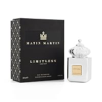 Limitless Eau de Parfum for Men, Juniper Berry, Blood Orange, Citruses, Intense, Long Lasting Scent, Signature Arabian Perfumery