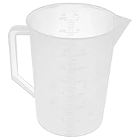 BESTOYARD 3000ml Measure Pitcher Plastic Measuring Jug Engine Oil Container Cup Large Graduated Mixing Pitcher for Lawn Pool Chemicals Car Oil Fluids