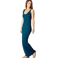 GRASWE Women’s Casual Tank Long Dress Solid Color Sleeveless Bodycon Maxi Dress