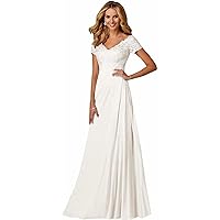Mother of The Bride Dress for Wedding Laces Appliques Chiffon Prom Dresses Long A Line Formal Evening Gowns