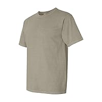 Chouinard Men's Ring-Spun Garment-Dye Bottom Hem T-Shirt, Sandstone, Large