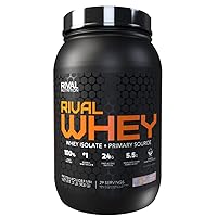 Rivalus Rivalwhey – Fruity Cereal 2lb - 100% Whey Protein, Whey Protein Isolate Primary Source, Clean Nutritional Profile, BCAAs, No Banned Substances, Made in USA