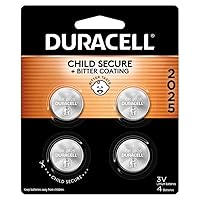 Button Cell Lithium Battery #2025, 4/Pk