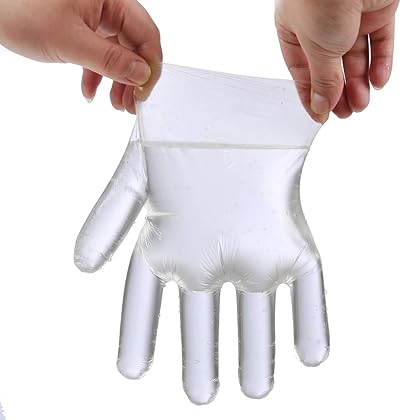 Brandon-super Disposable Food Prep Gloves - 500 Piece Plastic Food Safe Disposable Gloves, Food Handling, One Size Fits Most 500 PCS