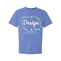 INK STITCH Custom Design Your Own Unisex 1717 Comfort Colors Garment Dyed Personalized Printing T-Shirts