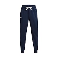 Under Armour Boys Brawler 2.0 Tapered Pants, (408) Academy / / White, Small Plus