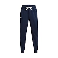 Under Armour Boys Brawler 2.0 Tapered Pants, (408) Academy / / White, Medium Plus