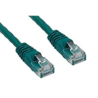 ZNWN35GN-01 1 ' Cat 6 UTP Rated 550 MHz Network Patch Cable with Snagless Molded Boots, Green