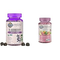 Organics Elderberry Gummies for Adults & Kids - Immune Support Supplement with Organic Fruit & Organics Women's Gummy Vitamins - Berry - Certified Organic