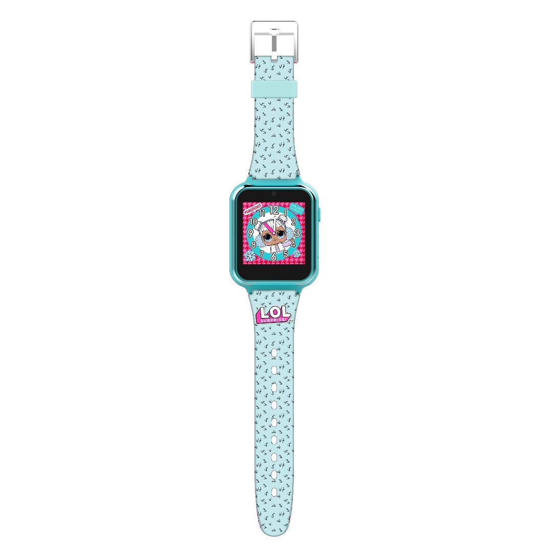 Accutime Kids LOL Surprise Light Blue Educational Touchscreen Smart Watch Toy for Girls, Boys, Toddlers - Selfie Cam, Learning Games, Alarm, Calculator, Pedometer & More (Model: LOL4299AZ)