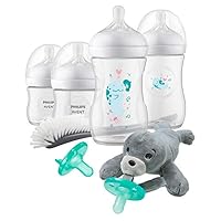 Philips AVENT Natural Baby Bottle with Natural Response Nipple, Gift Set Sea Design, SCD838/05