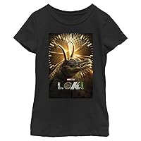 Marvel Girl's Alligator Loki Poster T-Shirt