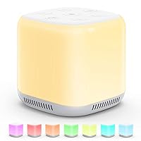 White Noise Sound Machine Baby for Sleeping with Night Light – 34 Soothing Sounds, Rechargeable White Noise Machine for Baby Kids Adults Sleep, Portable Lullaby Machine Baby Soother