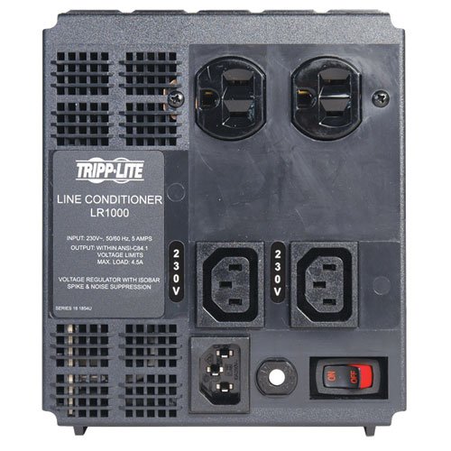 Tripp Lite LR1000 Line Conditioner 1000W AVR Surge 230V 4A 50/60Hz 2 C13; 2 5-15R