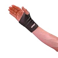 081703552 CarpalGard Wrist Support, Recommended for Carpal Tunnel Syndrome, Wrist Pain, Wrist Strain and Arthritis, Adult Large, Right, Black