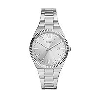 Fossil Scarlette Women's Sports Watch with Stainless Steel Bracelet or Genuine Leather Band