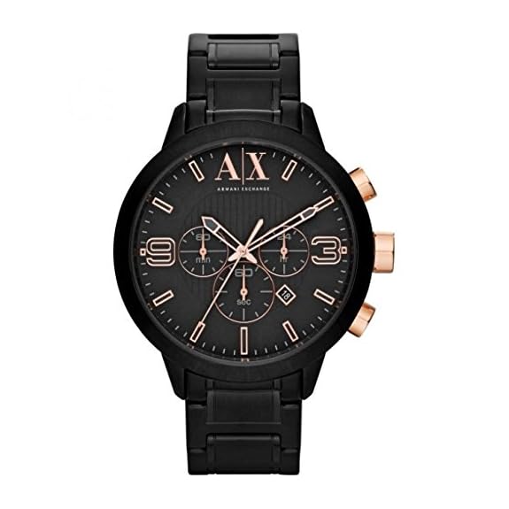Mua Armani Exchange Atlc Chronograph Black Dial Black Ion-Plated Mens Watch  AX1350 trên Amazon Mỹ chính hãng 2023 | Fado