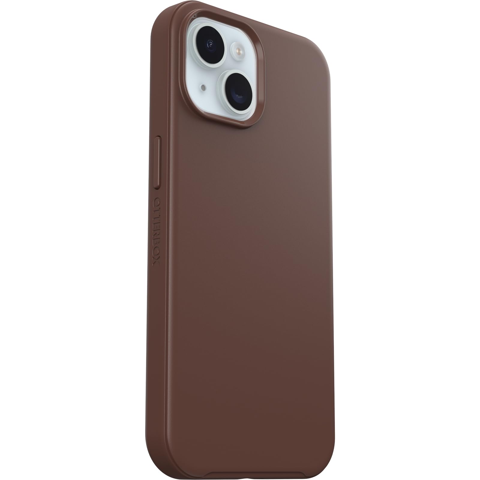 OtterBox iPhone 15, iPhone 14, and iPhone 13 Symmetry Series Case - CHOCOLATE BAR (Brown), snaps to MagSafe, ultra-sleek, raised edges protect camera & screen