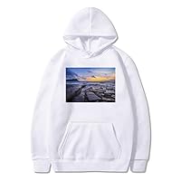 Ocean Stone Water Science Nature Picture Sweatshirt Pullover Fleece Hoodie Sweater Sport