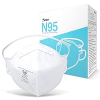 N95 Mask NIOSH Approved Particulate Respirators Protective Face Mask - Pack of 30 (Model FT-N040 / Approval Number TC-84A-7861),White