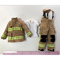 1/6 Soldier Enterbay Fire Hero Fireman BA Clothes Fireproof Overalls Model 12''