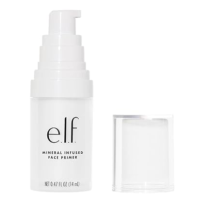 e.l.f. Mineral Infused Face Primer, Primer For A Smooth Foundation Base, Fills In Fine Lines & Refines Complexion, Vegan & Cruelty-free, Small